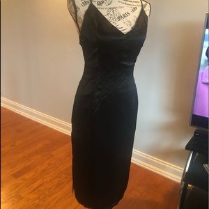 Spaghetti strap satin dress